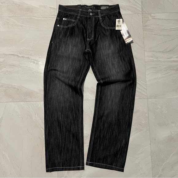 Vintage Y2K South Pole Jeans Pants 34x34 Black Sand Baggy Rare Deadstock NWT - Picture 2 of 5